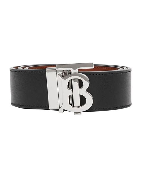 burberry plaque belt|Reversible Leather TB Belt in Black/tan .